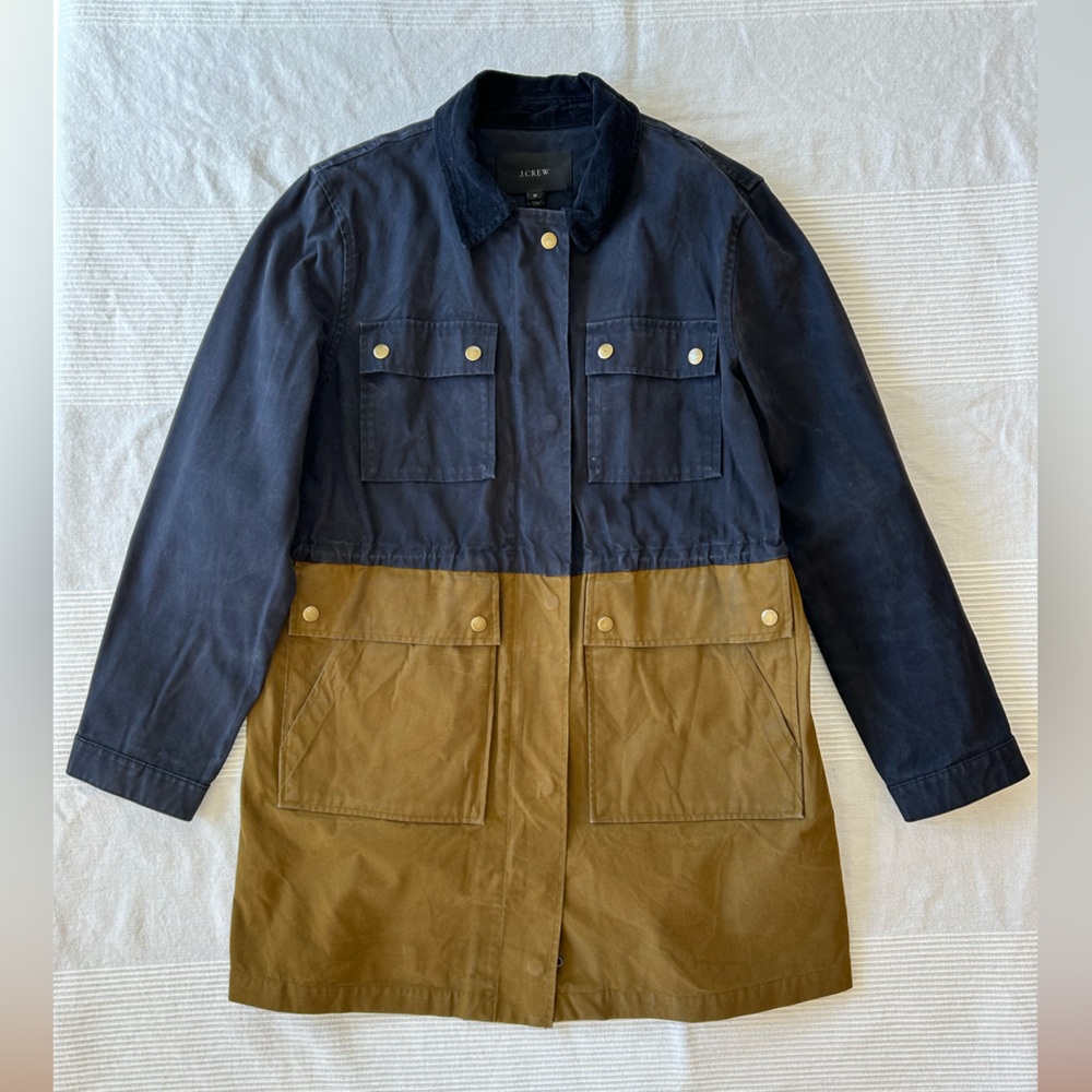 J. Crew Long Colorblock Field Jacket - Picture 7 of 14